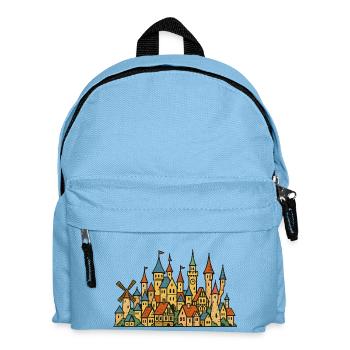 schloss dorf maerchen - Kinder Rucksack - Hellblau - Vorne