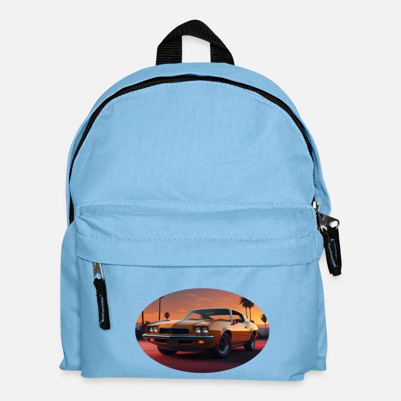 Muscle Car - Kids' Backpack - light blue