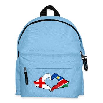 Drapeau de l’Angleterre Namibie Mains Cœur - Sac à dos Enfant - bleu clair - Devant