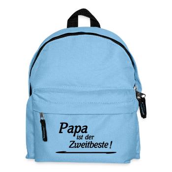 Papa est le deuxième meilleur - Sac à dos Enfant - bleu clair - Devant