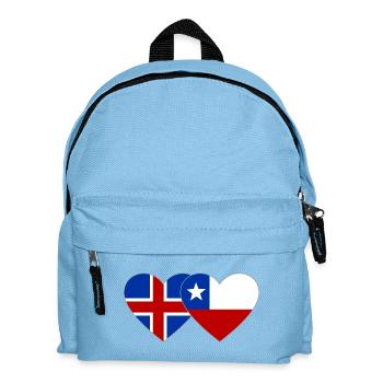 Islande Chili Drapeau Coeur - Sac à dos Enfant - bleu clair - Devant