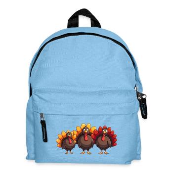 Thanksgiving Truthahn Baby - Kinder Rucksack - Hellblau - Vorne
