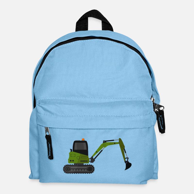 Bagger - Kinder Rucksack - Hellblau