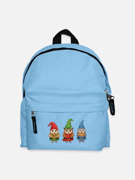 Eule Weihnachten Sonnenbrille Cool - Kinder Rucksack - Hellblau