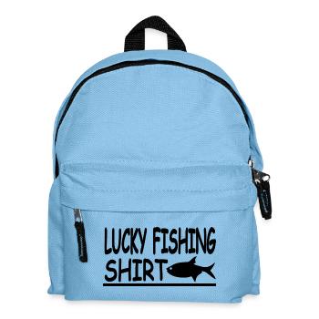 Angeln - Kinder Rucksack - Hellblau - Vorne