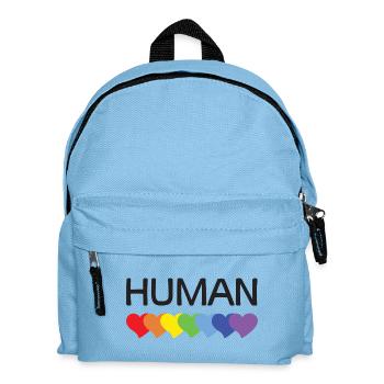 LGBTQ-Pride-Monat – Wir sind alle Menschen - Kinder Rucksack - Hellblau - Vorne