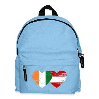 Cœur du drapeau de la Côte d’Ivoire - Sac à dos Enfant - bleu clair - Devant