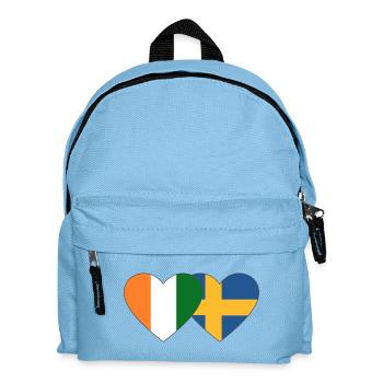 Cœur du drapeau de la Suède de la Côte d’Ivoire - Sac à dos Enfant - bleu clair - Devant