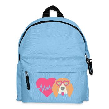 Maman Beagle Maman Maman Chien - Sac à dos Enfant - bleu clair - Devant