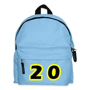 20 Symbole numérique - Sac à dos Enfant - bleu clair - Devant