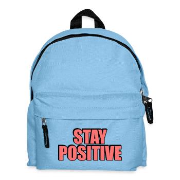 Bleiben Sie positiv - Kinder Rucksack - Hellblau - Vorne