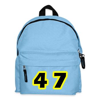 47 Symbole numérique - Sac à dos Enfant - bleu clair - Devant