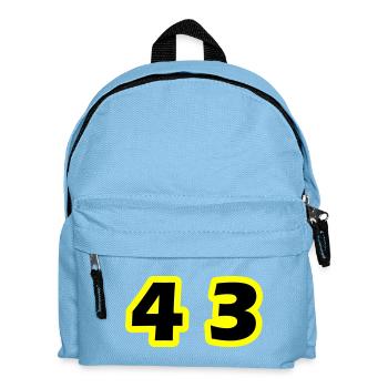 43 Number symbol - Kids' Backpack - light blue - Front