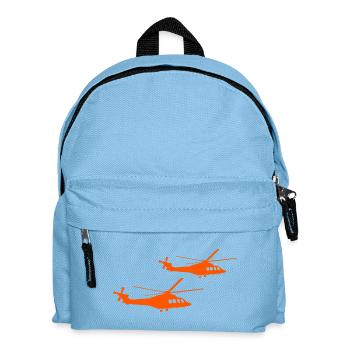 Helicopter Heartbeat ECG - Kids' Backpack - light blue - Front