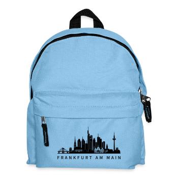 Skyline Frankfurt am Main - Kinder Rucksack - Hellblau - Vorne