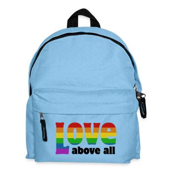 Love Above All | in Pride colors - Kids' Backpack - light blue - Front