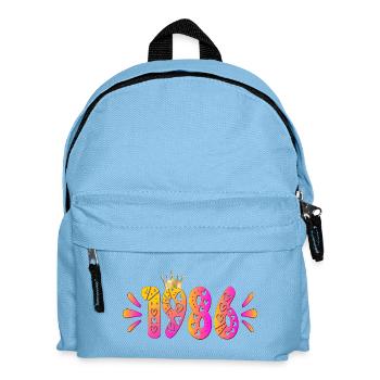 Birthday 1986 Birthday Crown - Kids' Backpack - light blue - Front
