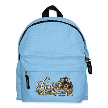 Landwirt aus Leidenschaft Bauer Landwirtschaft Hof - Kinder Rucksack - Hellblau - Vorne
