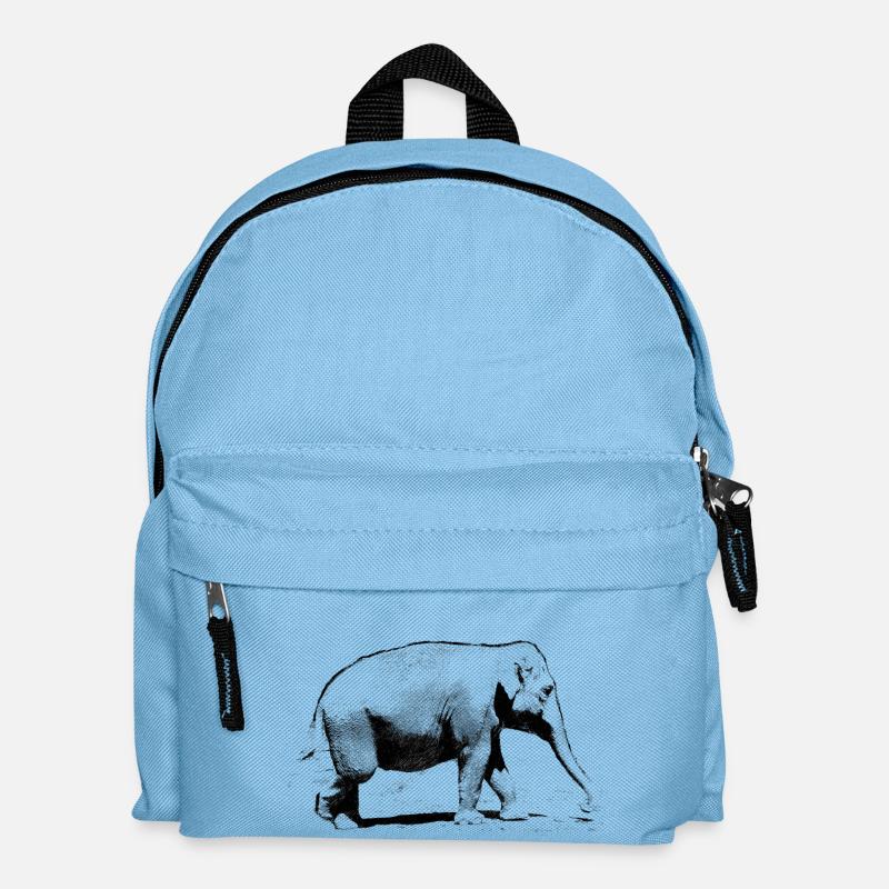 elefant - Kinder Rucksack - Hellblau