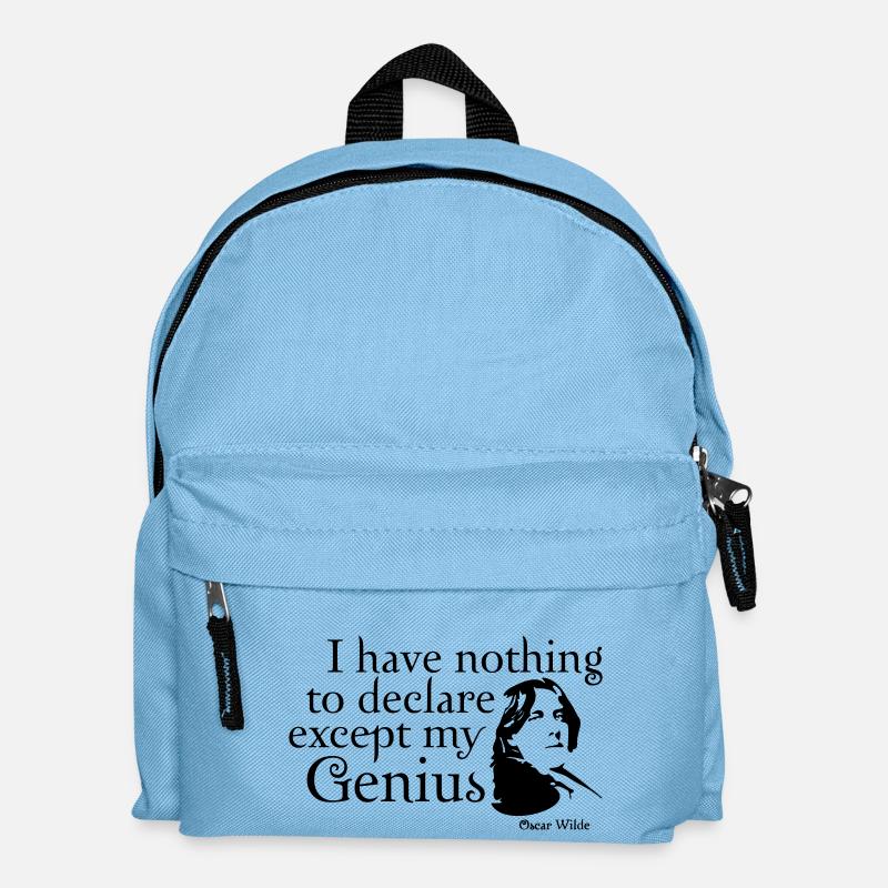 Je n'ai rien à déclarer excepté mon génie - Sac à dos Enfant - bleu clair