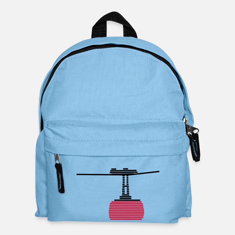 Seilbahn 2 - Kinder Rucksack - Hellblau