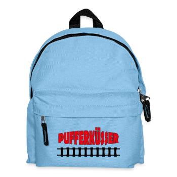 PUFFERKÜSSER - Kinder Rucksack - Hellblau - Vorne
