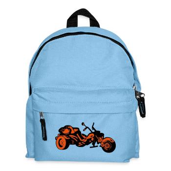Chopper Inferno – Comic Style Trike - Kinder Rucksack - Hellblau - Vorne