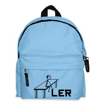 Bilderrätsel, Tischler - Kinder Rucksack - Hellblau - Vorne