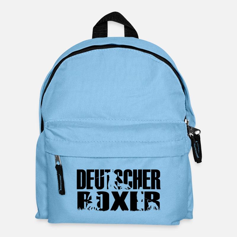 IPO Deutscher Boxer - Kinder Rucksack - Hellblau