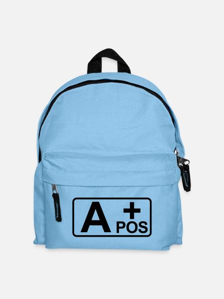 #304 Blutgruppe A pos - Kinder Rucksack - Hellblau