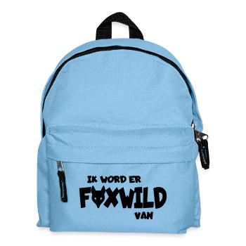 Es macht mich foxwild. Humorhemd, Hoodie * - Kinder Rucksack - Hellblau - Vorne