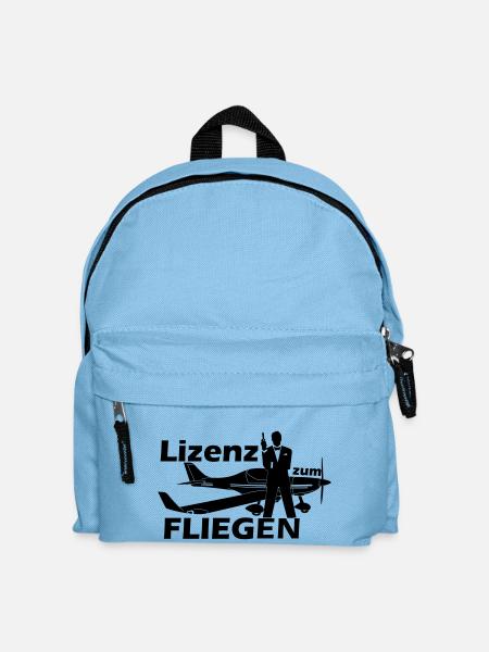 lizenz motorflug - Kinder Rucksack - Hellblau
