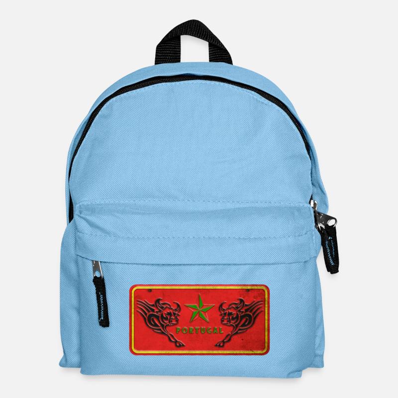 Portugal Stier Schild - Kinder Rucksack - Hellblau