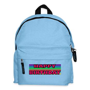 JAHRESTAG. ALLES GUTE ZUM GEBURTSTAG!. ALLES GUTE ZUM GEBURTSTAG!. - Kinder Rucksack - Hellblau - Vorne