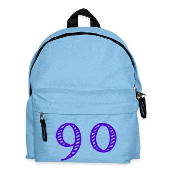 90 YEARS. 90TH ANNIVERSARY. BIRTHDAY 90 YEARS. YEAR - Kids' Backpack - light blue - Front
