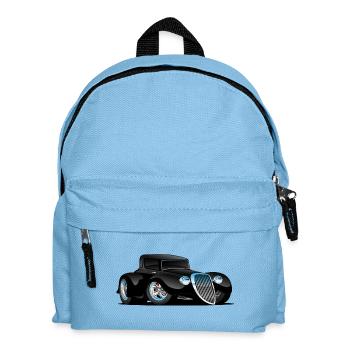 Midnight Muscle: Power in Schwarz - Kinder Rucksack - Hellblau - Vorne