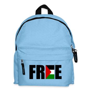 Free palestine - Sac à dos Enfant - bleu clair - Devant