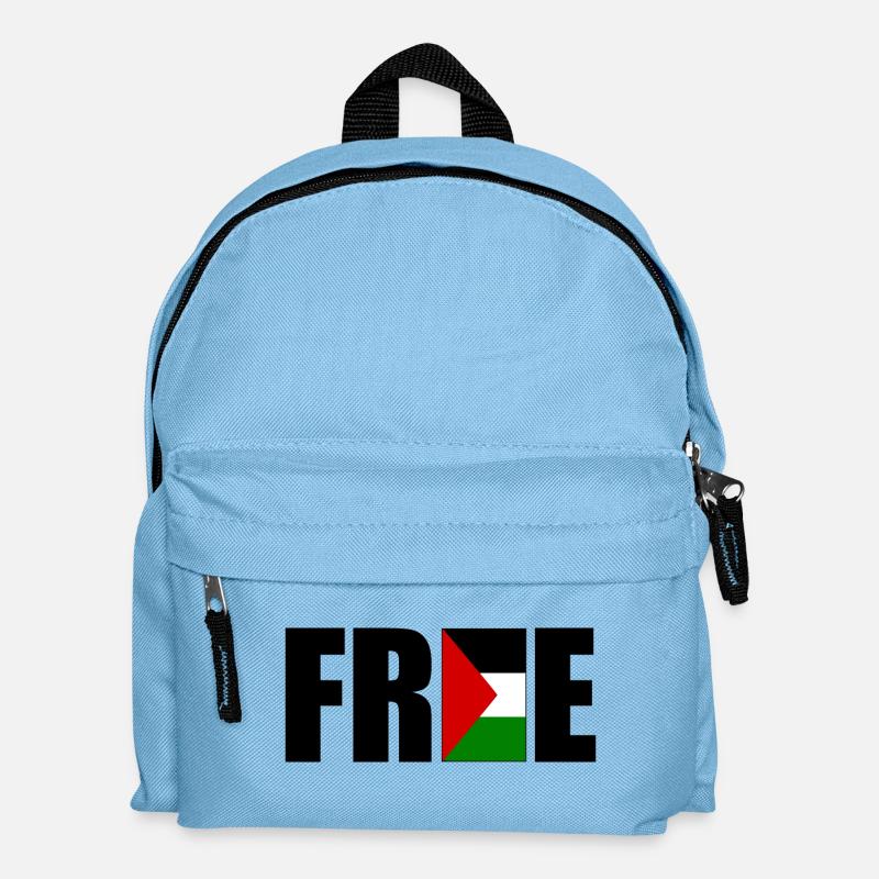Free palestine - Kinder Rucksack - Hellblau