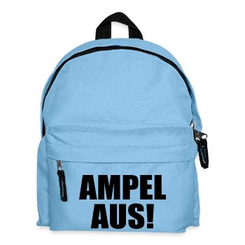 Ampel aus - Kinder Rucksack - Hellblau - Vorne