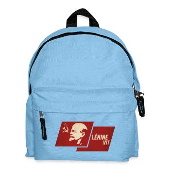 Lenin sah Flagge - Kinder Rucksack - Hellblau - Vorne