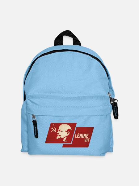 Lenin sah Flagge - Kinder Rucksack - Hellblau