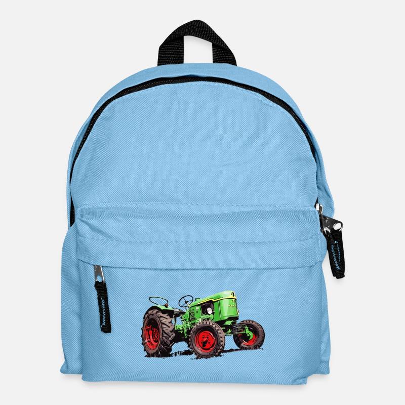 Alter Deutz Traktor D25 - Kinder Rucksack - Hellblau
