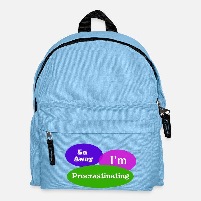 Go Away In Procrastinating - Kids' Backpack - light blue
