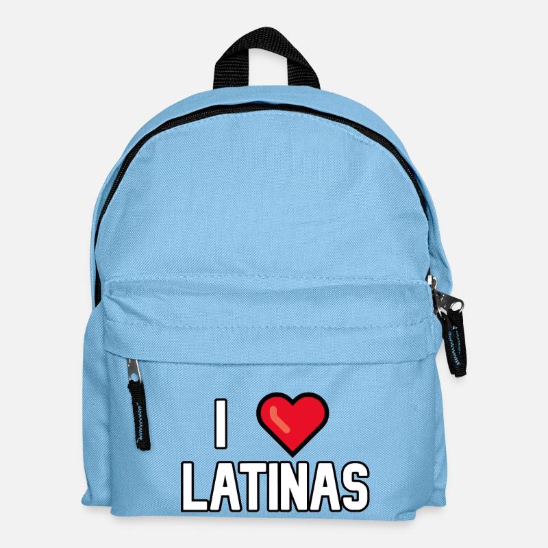 Ich liebe Latinas - Kinder Rucksack - Hellblau