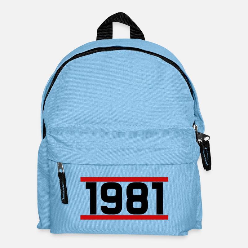 Old school 1981 - Sac à dos Enfant - bleu clair
