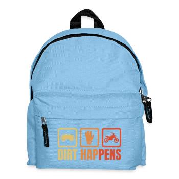 You get dirty - Kids' Backpack - light blue - Front
