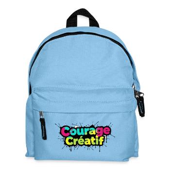 Courage Créatif Colorful Typography - Kids' Backpack - light blue - Front