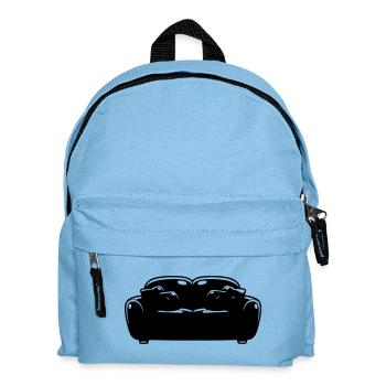 Sofa Couch Silhouette Chill Vektor - Kinder Rucksack - Hellblau - Vorne