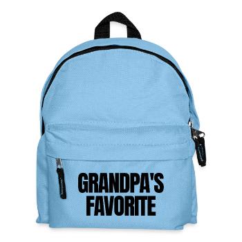 Favorite Grandchild Lustig I'm Grandpa's Favorite - Kids' Backpack - light blue - Front