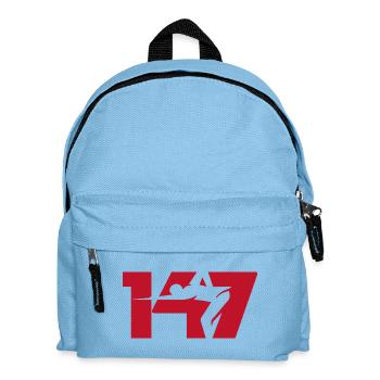 147 Icône du Snooker (Rouge) - Sac à dos Enfant - bleu clair - Devant